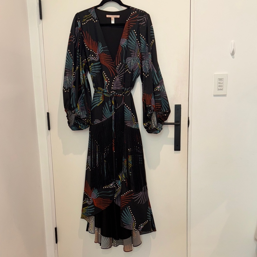 Hutch Black Multicolor Patterned Long Sleeve Dress